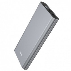 Power Bank Hoco J68 Resourceful 10000mAh USB 2A με LED Ψηφιακές Ενδείξεις Ασημί