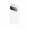 Power Bank J81 Fast Way 10000mAh PD20W+QC3.0 Super Fast Charge με 2x USB-A και USB-C και Οθόνη Λευκό