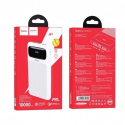 Power Bank J81 Fast Way 10000mAh PD20W+QC3.0 Super Fast Charge με 2x USB-A και USB-C και Οθόνη Λευκό