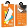 Power Bank J75 Tresor 10000mAh με Έξοδο 2x USB-A και Φωτιζόμενη Ένδειξη Μπαταρίας Λευκό