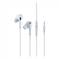 Hands Free Stereo Devia EM027 3.5mm Smart Series Λευκό