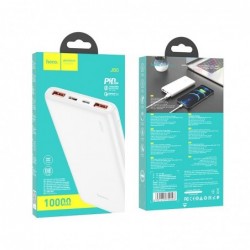 Power Bank J80 Premium 10000mAh με USB 1/2 22.5W Type-C PD 20W και Φωτιζόμενη Ένδειξη Μπαταρίας Λευκό