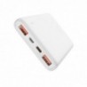 Power Bank J80 Premium 10000mAh με USB 1/2 22.5W Type-C PD 20W και Φωτιζόμενη Ένδειξη Μπαταρίας Λευκό