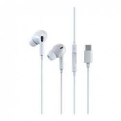 Hands Free Stereo Devia EM028 USB C Smart Series Λευκό