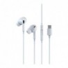 Hands Free Stereo Devia EM028 USB C Smart Series Λευκό