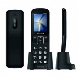 Maxcom MM32D 2.4" με Μεγάλα Πλήκτρα, Ραδιόφωνο και Βάση Φόρτισης Μαύρο