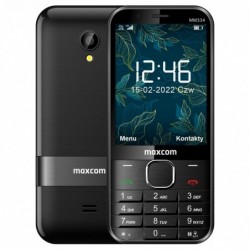 Maxcom MM334 3.2" με Bluetooth, VoLTE, USB-C, Ραδιόφωνο, Κάμερα, Φακό και Μεγάλα Γράμματα Μαύρο