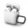 Θήκη Σιλικόνης Spigen Apple AirPods με Γάντζο Λευκό