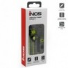 Hands Free Stereo inos 3.5mm Flatron II με Μικρά Ακουστικά Λαχανί-Μαύρο