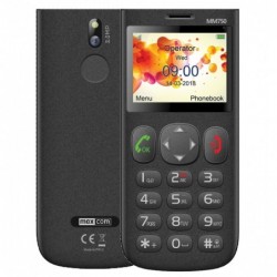 Maxcom MM750 2.3" με Μεγάλα Πλήκτρα, Bluetooth, Ραδιόφωνο, Κάμερα και Πλήκτρο Έκτακτης Ανάγκης Μαύρο