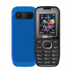 Maxcom MM135 (Dual Sim) 1,77" με Κάμερα, Bluetooth, Φακό, Ανοιχτή Ακρόαση και Ραδιόφωνο Μαύρο - Μπλέ