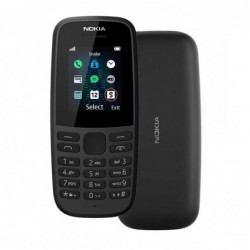 Nokia 105 (2019) 4th Edition Dual Sim 1.77" Μαύρο GR