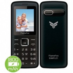 FlameFox Simple1 (Dual Sim) 1.77" με Bluetooth, Κάμερα, Ραδιόφωνο, Φακό