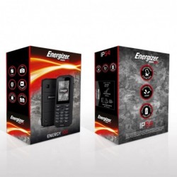 Energizer Energy 100 Dual Sim 2G 2.4" 1500 mAh, Bluetooth, Camera, IP54  Μαύρο με EU US UK Μπρίζα