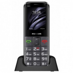 Maxcom MM730 2.2" με Μεγάλα Πλήκτρα & Οπίσθιο Φωτισμό, Bluetooth, Ραδιόφωνο, Κάμερα και Πλήκτρο Έκτακτης Ανάγκης Μαύρο