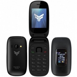 FlameFox Flip3 (Dual Sim) με 2 Οθόνες (1.77'' & 1.44''), Bluetooth, Κάμερα, Ραδιόφωνο (Λειτουργεί χωρίς Handsfree)