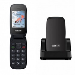 Maxcom MM817 (Dual Sim) 2,4" με Μεγάλα Πλήκτρα, με Βάση Φόρτισης, Ραδιόφωνο (Λειτουργεί χωρίς Handsfree) Μαύρο