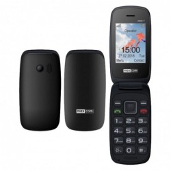 Maxcom MM817 (Dual Sim) 2,4" με Μεγάλα Πλήκτρα, με Βάση Φόρτισης, Ραδιόφωνο (Λειτουργεί χωρίς Handsfree) Μαύρο