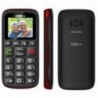 Maxcom MM428BB (Dual Sim) 1.8" με Μεγάλα Πλήκτρα, Ραδιόφωνο (Λειτουργεί χωρίς Handsfree), Φακό και Πλήκτρο Έκτακτης Ανάγκης Μαύρ