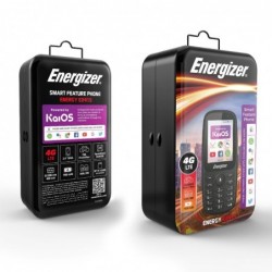 Energizer Energy E241S 4G Dual Sim 512MB/4GB 2.4" KaiOS 1900 mAh, Bluetooth, Camera Μαύρο