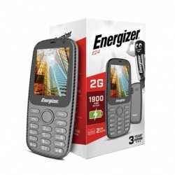 Energizer Energy E24 32MB/2GB Dual Sim 2G 2.4" 1900 mAh, Bluetooth, Camera, Γκρι Χωρίς Ελληνικό Μενου