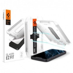 Tempered Glass Full Face Spigen Glas.tR EZ-FIT Apple iPhone 13 Pro Max (2 τεμ.)