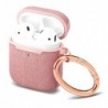 Θήκη Σιλικόνης Spigen Urban Fit Apple AirPods με Γάντζο Ροζ-Χρυσό