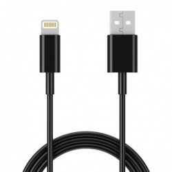 Καλώδιο Σύνδεσης και Φόρτισης Ancus Flow E44 USB σε Lightning 2.0A Data Transfer 480Mbp Μαύρο 1μ.