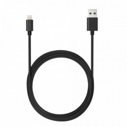 Καλώδιο Σύνδεσης και Φόρτισης Ancus Flow E44 USB σε Lightning 2.0A Data Transfer 480Mbp Μαύρο 1μ.
