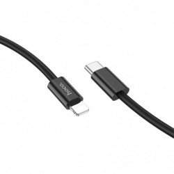 Καλώδιο σύνδεσης Hoco X68 True Color Braided USB-C σε Lightning PD 20W  Μαύρο 1m