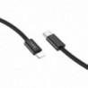 Καλώδιο σύνδεσης Hoco X68 True Color Braided USB-C σε Lightning PD 20W  Μαύρο 1m