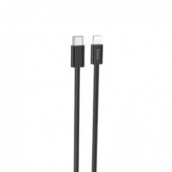 Καλώδιο σύνδεσης Hoco X68 True Color Braided USB-C σε Lightning PD 20W  Μαύρο 1m