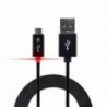 Καλώδιο σύνδεσης Ancus Smart LED USB σε Micro USB με Ενισχυμένες Επαφές Μαύρο 1.2m