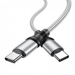 Καλώδιο σύνδεσης Κορδόνι Hoco X50 Exquisito USB-C σε USB-C 5.0A 100W 20V 2m Γκρι