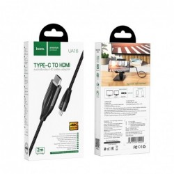 Καλώδιο σύνδεσης Hoco UA16 USB-C σε HDMI 4K ULTRA HD 2m Γκρι