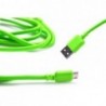 Καλώδιο σύνδεσης Κορδόνι Ancus USB σε Micro USB με Ενισχυμένες Επαφές Πράσινο