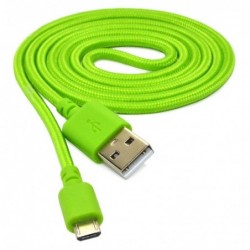 Καλώδιο σύνδεσης Κορδόνι Ancus USB σε Micro USB με Ενισχυμένες Επαφές Πράσινο