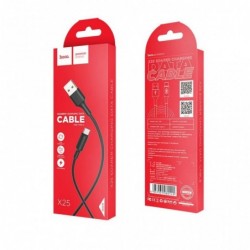 Καλώδιο σύνδεσης Hoco X25 USB σε USB-C Fast Charging 2.0A Μαύρο 1m