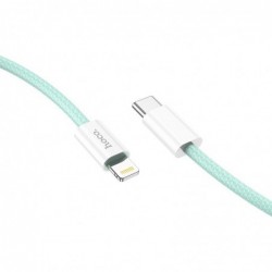 Καλώδιο σύνδεσης Hoco X68 PD True Color Braided USB-C σε Lightning 20W  Πράσινο 1m