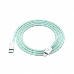 Καλώδιο σύνδεσης Hoco X68 PD True Color Braided USB-C σε Lightning 20W  Πράσινο 1m