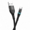 Καλώδιο σύνδεσης Borofone BU16 Skill USB σε USB-C 3.0A με Μαγνητικό Αποσπώμενο Βύσμα Μεταλλικό Μαύρο 1μ