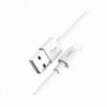 Καλώδιο σύνδεσης Hoco X1 USB σε Micro USB Fast Charging Λευκό 1m