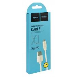 Καλώδιο σύνδεσης Hoco X1 USB σε Micro USB Fast Charging Λευκό 1m