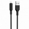 Καλώδιο σύνδεσης Hoco X25 για iPhone/iPad/iPod Lightning Μαύρο 1m