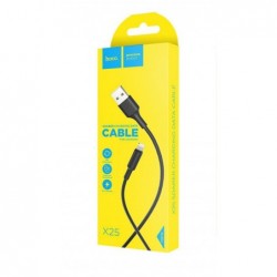 Καλώδιο σύνδεσης Hoco X25 για iPhone/iPad/iPod Lightning Μαύρο 1m