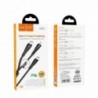 Καλώδιο σύνδεσης Hoco U102 Super 100W 2 σε 1 USB-C σε USB-C και Lightning για Γρήγορη Φόρτιση 20V/5A Μαύρο 1.2m