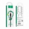 Καλώδιο σύνδεσης Hoco U31 Benay Braided με Νάυλον Κορδόνι USB σε USB-C 2.4A Μαύρο 1,2m